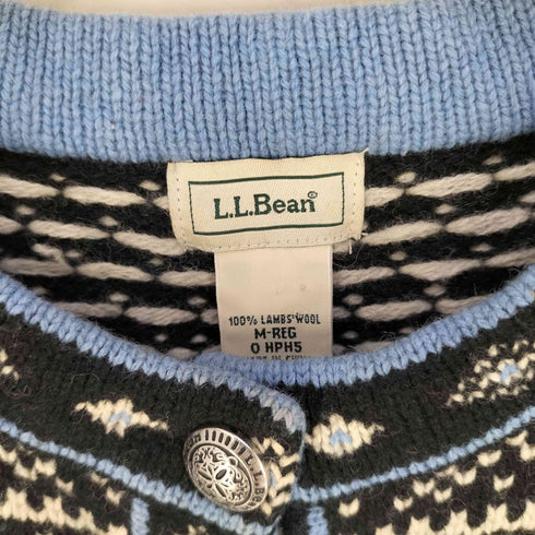 エルエルビーン L.L.Bean 00S ノルディックバーズアイカーディガン レディース import:M