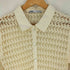 ザラ ZARA POINTELLE KNIT POLO CARDIGAN ニット ポロ カーディガン レディース import:M