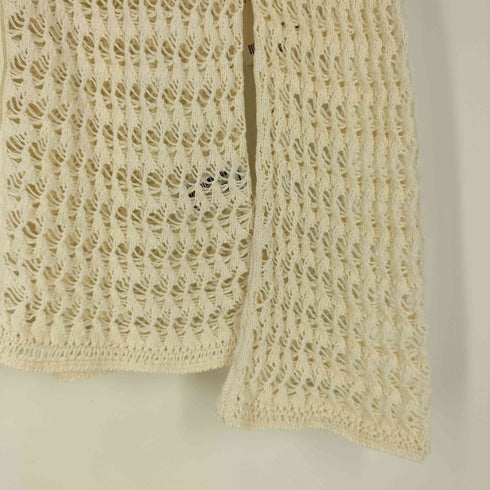 ザラ ZARA POINTELLE KNIT POLO CARDIGAN ニット ポロ カーディガン レディース import:M