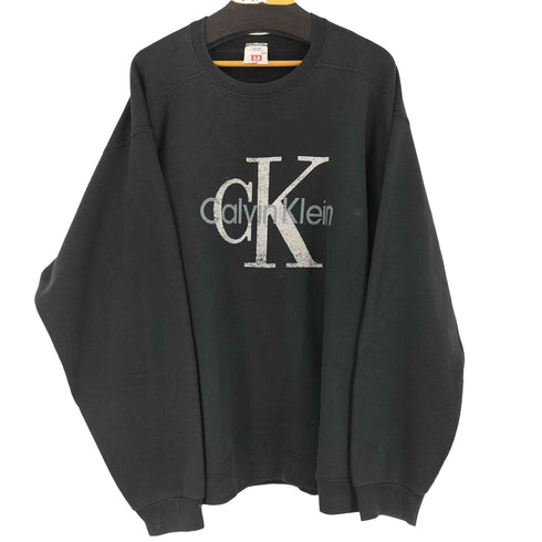 カルバンクライン CALVIN KLEIN OLD Wilsonボディ ラグランプリントスウェット メンズ XXXL