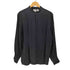 シルク100% L/S スタンドカラー チャイナ シャツ レディース 14