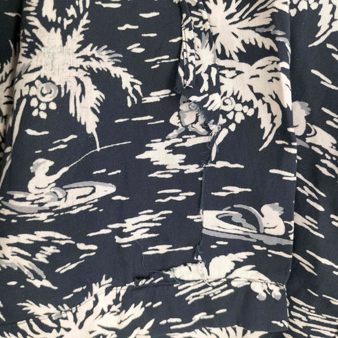 ポロバイラルフローレン Polo by RALPH LAUREN 90s CALDWELL ヤシの木 レーヨン オープンカラー アロハシャツ メンズ import:XL