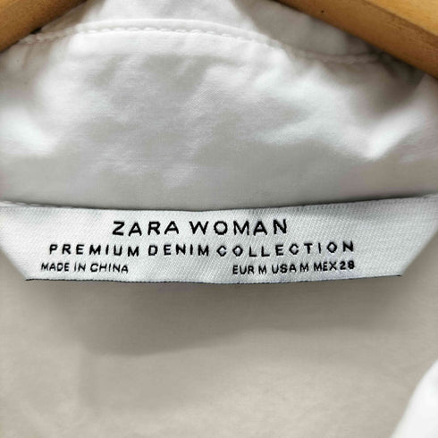 ザラ ZARA アシンメトリーフリルシャツワンピース レディース JPN:M