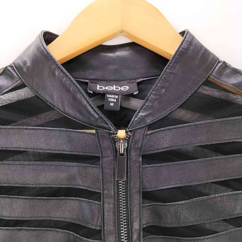 bebe フェイクレザースカルデザインジャケット レディース JPN:M