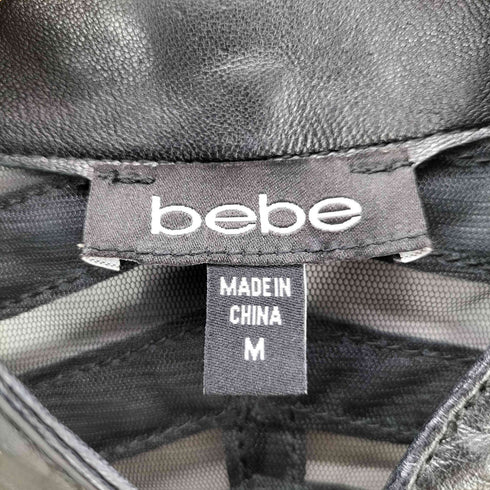 bebe フェイクレザースカルデザインジャケット レディース JPN:M