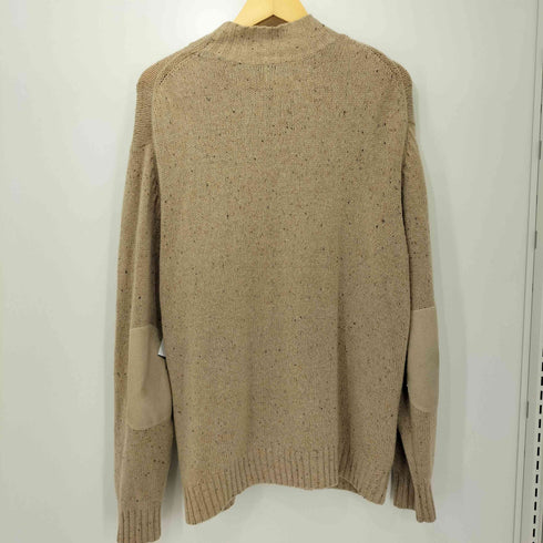 エルエルビーン L.L.Bean 90-2000s カシミヤ混 エルボーパッチ ドライバーズニット ジップアップニット メンズ XL-REG