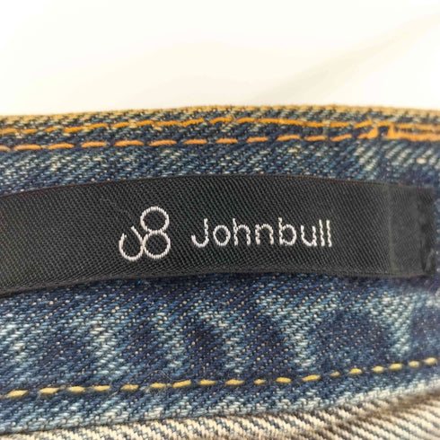 ジョンブル Johnbull 牛革パッチ 月桂樹ボタン サスペンダーボタン サイドジップ デニム パンツ メンズ