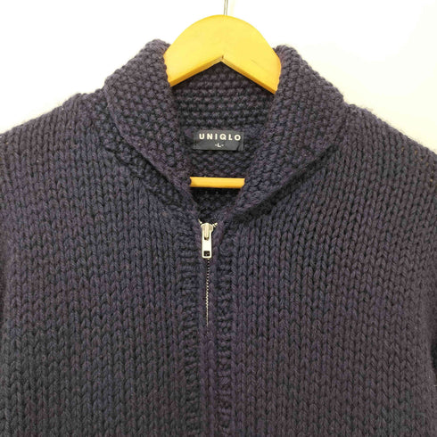 ユニクロ UNIQLO オールドユニクロ ショールカラー ジップアップニット メンズ JPN:L