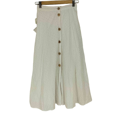 ザラ ZARA フロントボタンレーススカート レディース JPN:S