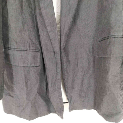 ザラ ZARA ボタンレスリネンテーラードジャケット レディース JPN:S