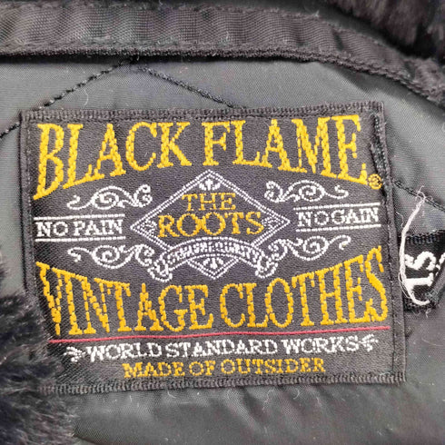 ブラックフレーム BLVCK FLAME ロゴ刺繍 N-3B フライト ジャケット メンズ 15 1/2