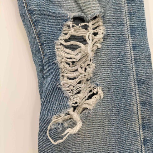 リーバイス Levis メキシコ製 505 牛革パッチ ジップフライ デニム パンツ メンズ W30 L32