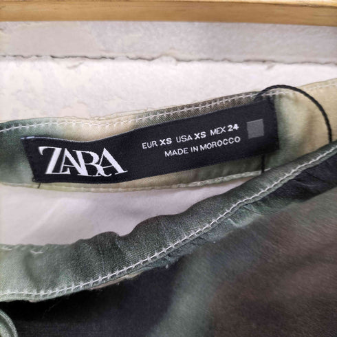 ザラ ZARA マーブル転写 サテンスカート レディース JPN:XS