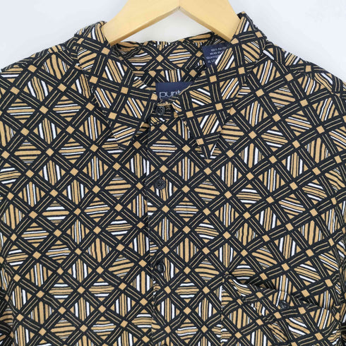 ピューリタン PURITAN 総柄 レーヨンシャツ メンズ import:XL