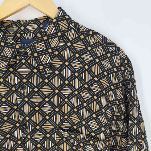 ピューリタン PURITAN 総柄 レーヨンシャツ メンズ import:XL