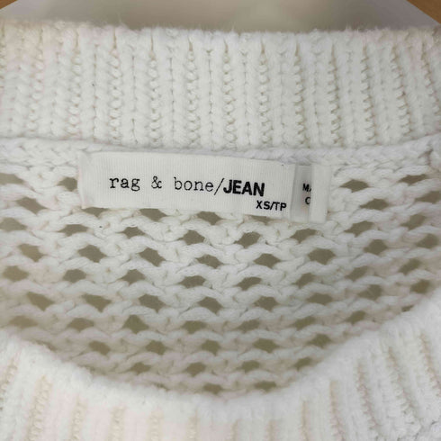 ラグアンドボーン rag&bone JEAN ミドルゲージ スリット 透かし編み メッシュニット レディース import:XS
