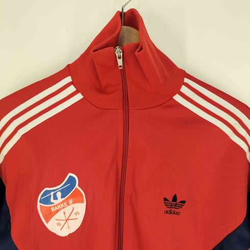 アディダス adidas 70-80s イングランド製 ロゴ刺繍 企業ロゴプリント トラックジャケット メンズ 160