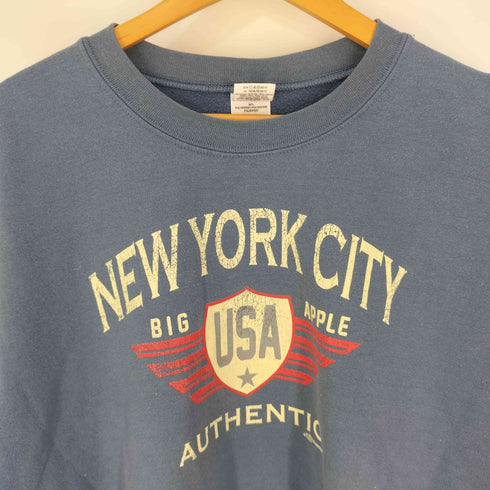 ギルダン GILDAN NEW YORK CITY プリント クルーネックスウェット メンズ import:XL