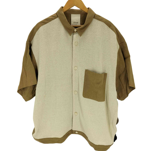 refomed OVERSIZED KNIT COMBINATION SHIRT メンズ 3
