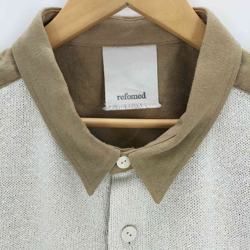 refomed OVERSIZED KNIT COMBINATION SHIRT メンズ 3