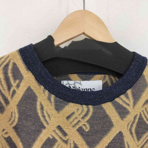 ヴィヴィアンウエストウッドマン Vivienne Westwood MAN 総柄 クルーネックニット メンズ EUR:46