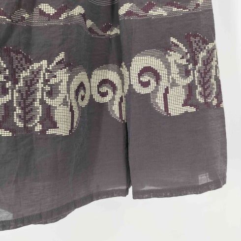 サリースコット Sally Scott リス  アニマル刺繍 スイッチングパターン フレアスカート レディース  61-89