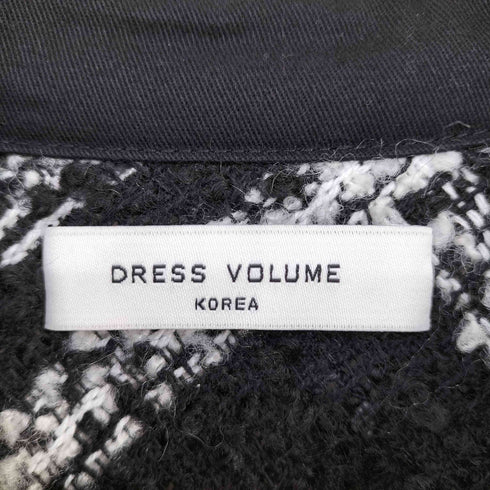 DRESS VOLUME スリット ツイード レギュラーカラーシャツ メンズ
