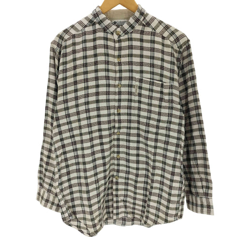 コロンビア Columbia ヘリンボーン バンドカラーシャツ メンズ JPN:S
