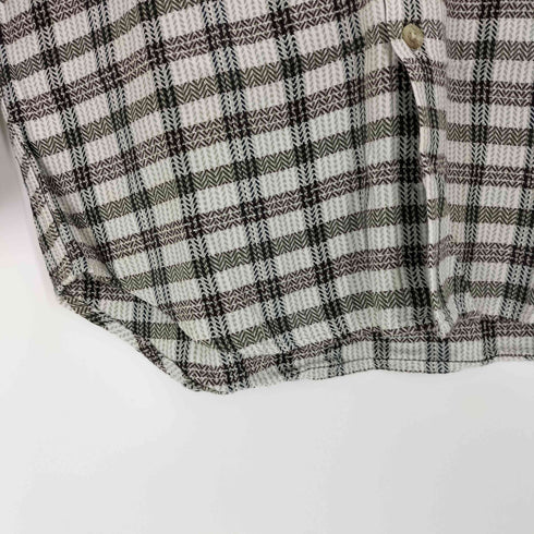 コロンビア Columbia ヘリンボーン バンドカラーシャツ メンズ JPN:S