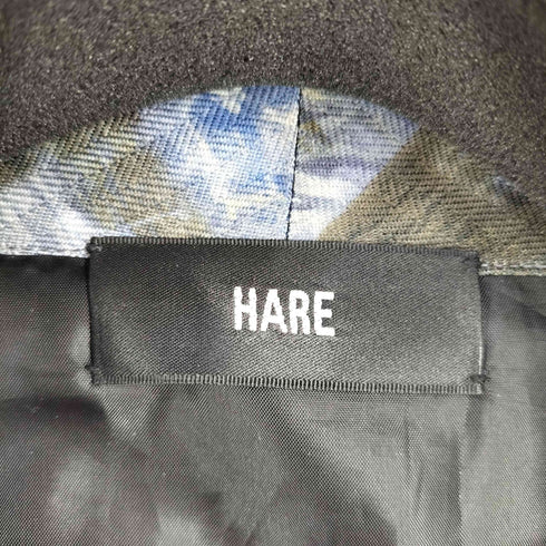 ハレ HARE 総柄ロングガウンコート メンズ FREE