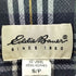 エディーバウアー Eddie Bauer 90s 白タグ チェック柄バンドカラー半袖シャツ メンズ JPN:S