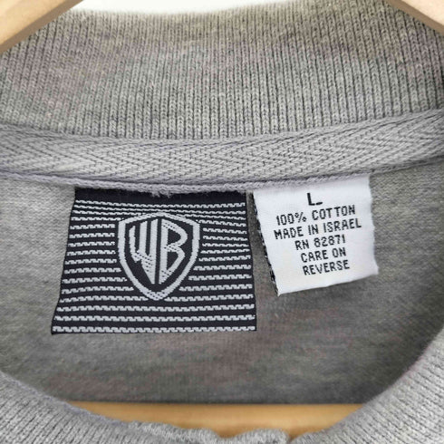 ワーナーブラザーズスタジオストア WARNER BROS STUDIO STORE イスラエル製 キャラクターロゴ刺繍 ポロシャツ メンズ import:L