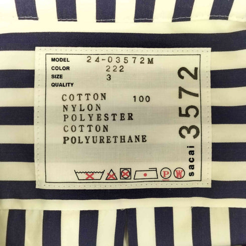 サカイ Sacai Cotton Poplin x Nylon Twill Pullover メンズ 3