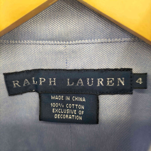 ラルフローレン RALPH LAUREN ワンポイント刺繍 コットン B.D L/S シャツ レディース 4