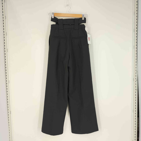 UENUI Highwaist Belt Pants ハイウエストベルトパンツ レディース JPN:S