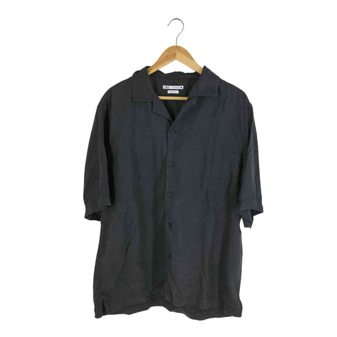 ザラ ZARA オープンカラー リネンブレンド 半袖シャツ メンズ JPN:XL 44