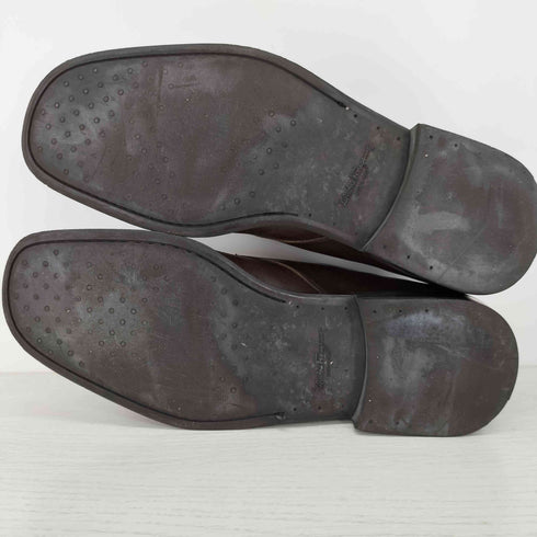 サルヴァトーレフェラガモ Salvatore Ferragamo イタリア製 シングルモンクストラップ ダービーシューズ メンズ US:10