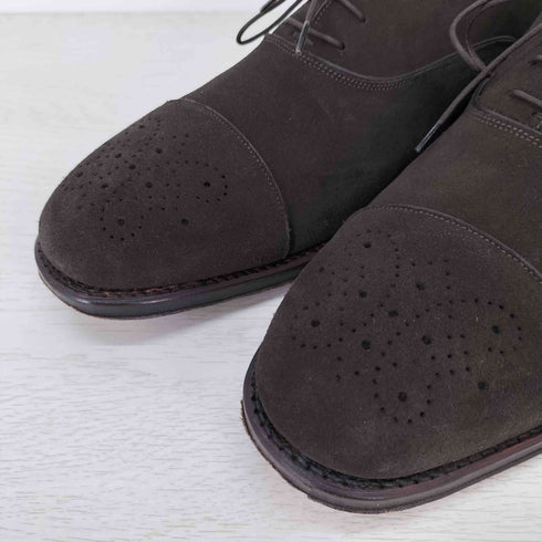 サルヴァトーレフェラガモ Salvatore Ferragamo イタリア製 SILVIO スエードストレートチップシューズ メンズ 11 EE