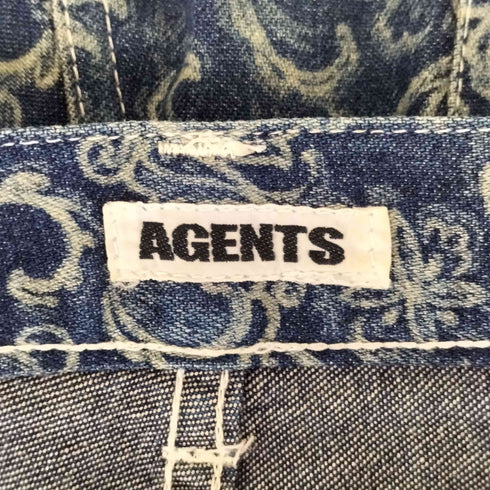 AGENTS 総柄 ストレートデニムパンツ レディース 29