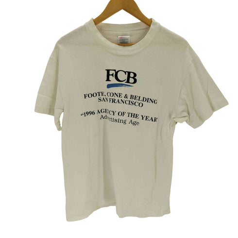 ヘインズ Hanes 90s USA製 シングルステッチ FCBメッセージプリントカットソー メンズ M