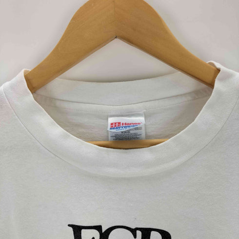 ヘインズ Hanes 90s USA製 シングルステッチ FCBメッセージプリントカットソー メンズ M