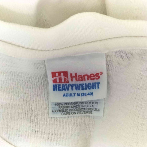 ヘインズ Hanes 90s USA製 シングルステッチ FCBメッセージプリントカットソー メンズ M