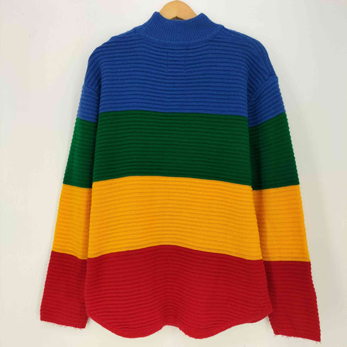 ユニフ UNIF Crayola Sweater モックネック ボーダー レインボーニット レディース import:M
