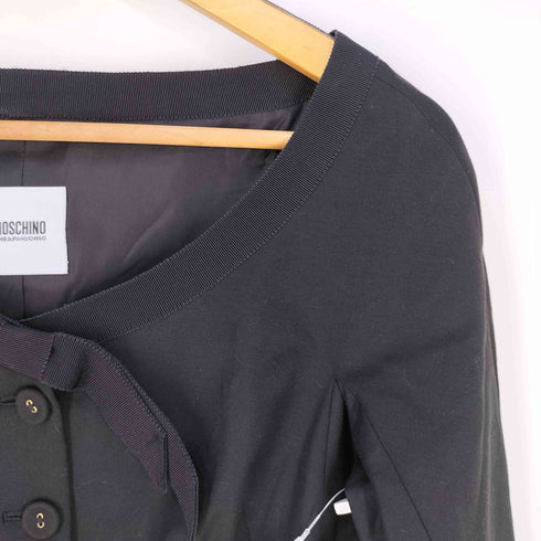 モスキーノチープアンドシック MOSCHINO CHEAP&CHIC リボンデザイン ノーカラージャケット レディース US:10