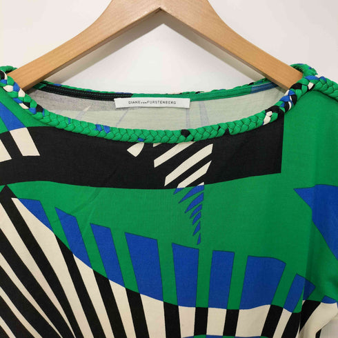 ダイアンフォンファステンバーグ DIANE VON FURSTENBERG 総柄 シルクカットソー レディース 0