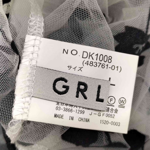 グレイル GRL 花柄 シースルーカットソー レディース FREE