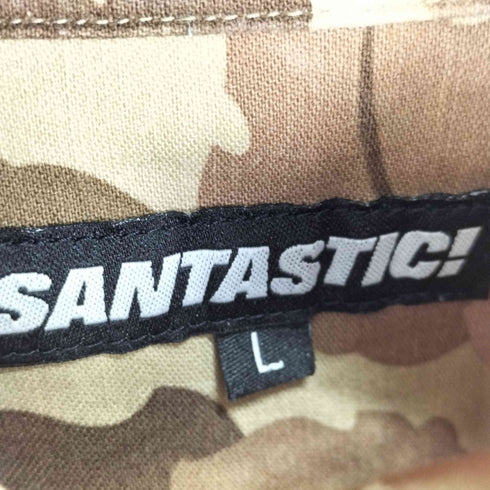 サンタスティック SANTASTIC 刺繍 カモ柄S/Sシャツ 迷彩 メンズ JPN:L