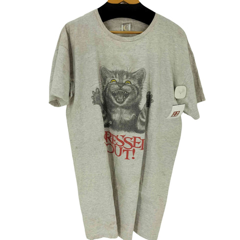 NITE LITE 90-00S STRESSED OUT プリントTシャツ ネコ 猫 メンズ