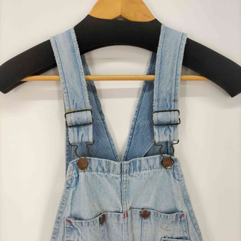 ラウンドハウス ROUND HOUSE アイスウォッシュデニムオーバーオール 雰囲気 加工 ダメージ メンズ 34x30