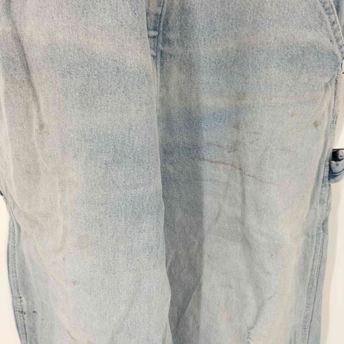 ラウンドハウス ROUND HOUSE アイスウォッシュデニムオーバーオール 雰囲気 加工 ダメージ メンズ 34x30